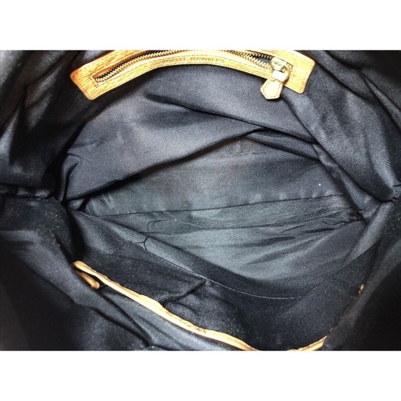 Joelle Hawkens Victory Folder Tan Leather Satchel Convertible Bag Purse READ - Picture 11 of 12